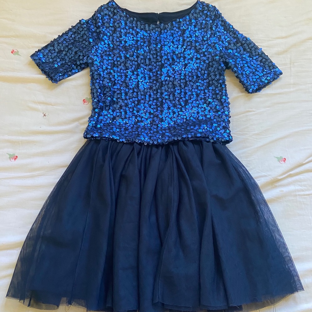 Zunie Size 8 Set - blue, sparkly holiday skirt